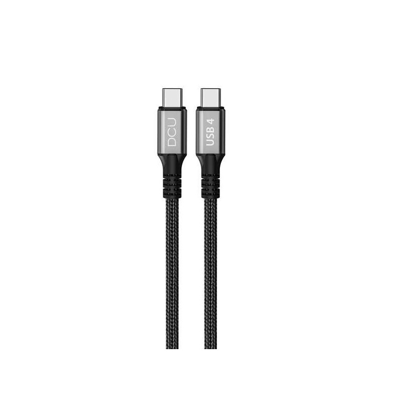 DCU Tecnologic Cable USB 4 Tipo C a USB Tipo C de Carga y Transferenc