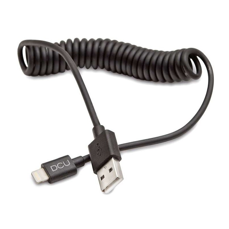 DCU Tecnologic Cable Lightning Rizado - 1.5m - Conductor de Cobre - C