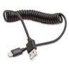 DCU Tecnologic Cable Lightning Rizado - 1.5m - Conductor de Cobre - C