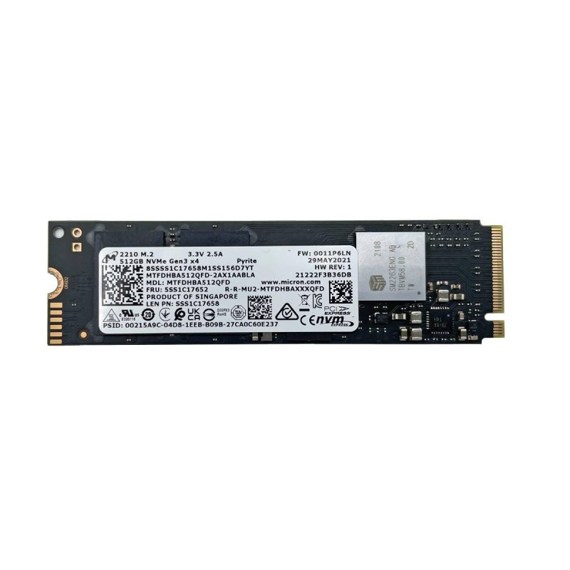 MICRON SOLID STATE DRIVE SSD 512GB M.2 NVME MTFDHBA512TDV-1AZ15ABLA