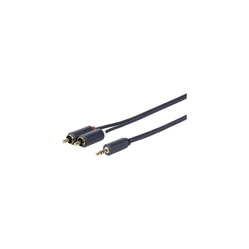 Vivolink PROMJRCA0.5 cavo audio 0,5 m 3.5mm 2 x RCA Nero (3.5MM - 2 X