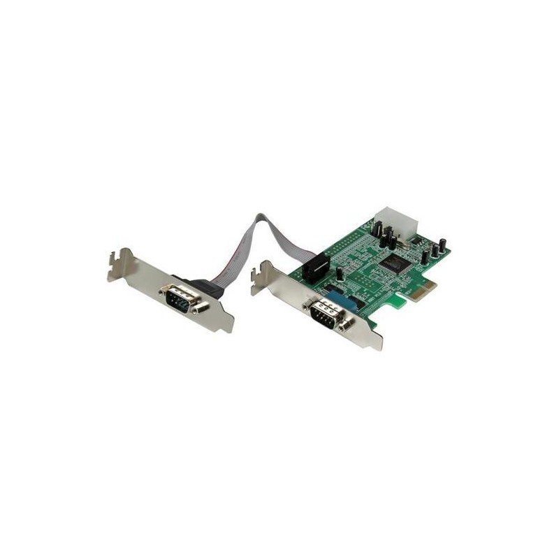 StarTech.com Scheda PCI Express seriale nativa basso profilo a 2 port