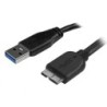 StarTech.com Cavo USB 3.0 Tipo A a Micro B slim - Connettore USB3.0 A