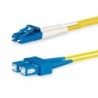 Lanview LVO231495 cavo a fibre ottiche 10 m 2x LC 2x SC OS2 Giallo (L