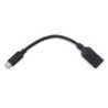 USB-C TO USB-A 3.1 GEN1 15CM CABLE BLCK