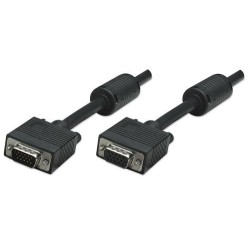 Manhattan HD15, 4.5m cavo VGA 4,5 m VGA [D-Sub] Nero (SVGA EXTENSION 