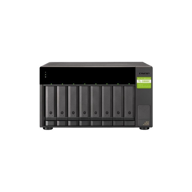 QNAP TL-D800C Box esterno HDD/SSD Nero 2.5/3.5&quot;