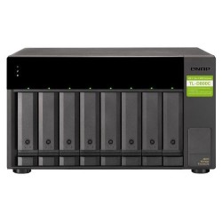 QNAP TL-D800C Box esterno HDD/SSD Nero 2.5/3.5&quot;