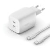 Belkin WCH013vf2MWH-B6 Bianco Interno (BELKIN 65W DUAL USB C GAN - CH