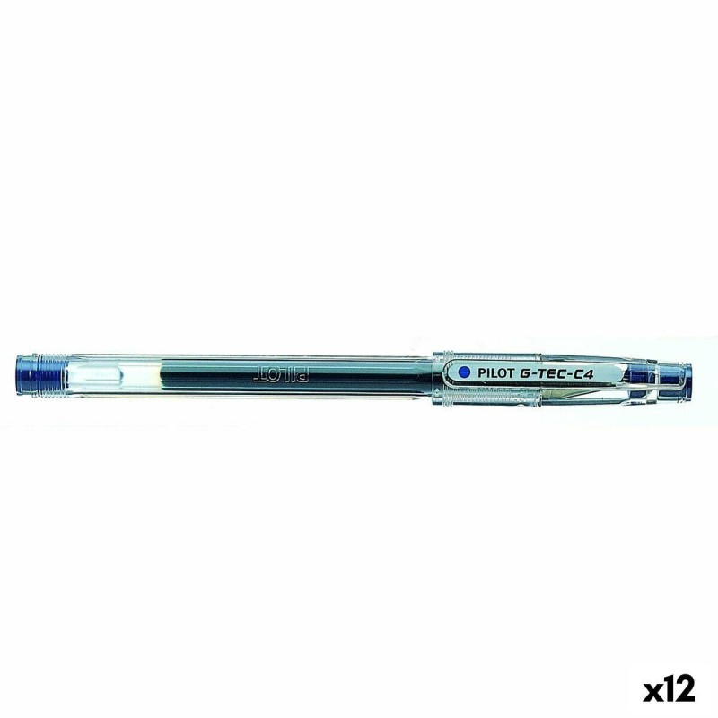 Pilot G-Tec C4 Microtip Gel Rollerball Pen 0.4mm Tip 0.2mm Line Blue 