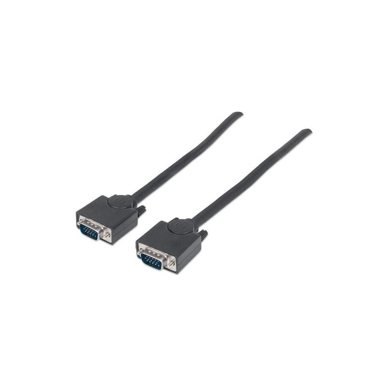 Manhattan 311748 cavo VGA 3 m VGA [D-Sub] Nero (SVGA MONITOR CABLE 3M