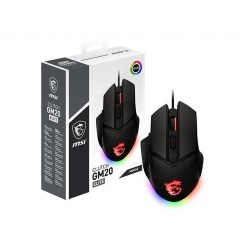 MSI Clutch GM20 Elite mouse Mano destra USB tipo A Ottico 6400 DPI (M