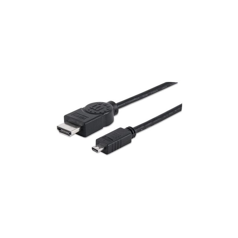 Manhattan 324427 cavo HDMI 2 m HDMI tipo A [Standard] HDMI tipo D [Mi