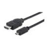 Manhattan 324427 cavo HDMI 2 m HDMI tipo A [Standard] HDMI tipo D [Mi