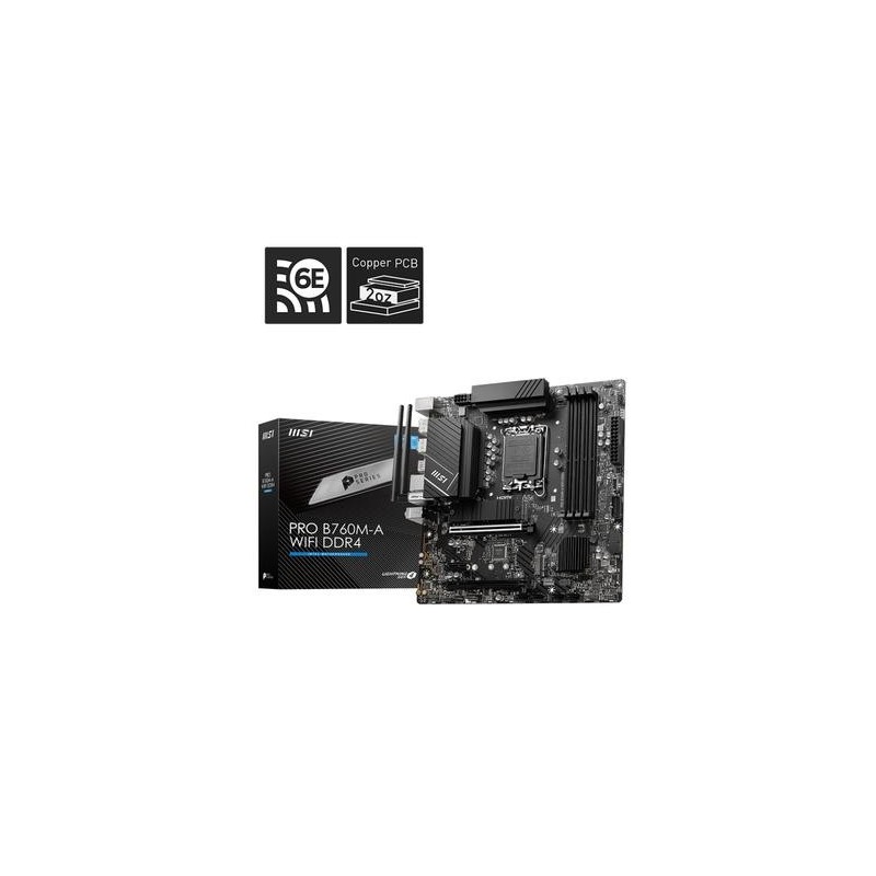 MSI PRO B760M-A WIFI DDR4 scheda madre Intel B760 LGA 1700 micro ATX