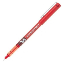 Pilot V5 Hi-Tecpoint Liquid Ink Rollerball Pen 0.5mm Tip 0.3mm Line R