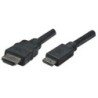 Manhattan 304955 cavo HDMI 1,8 m HDMI tipo A [Standard] HDMI Type C [