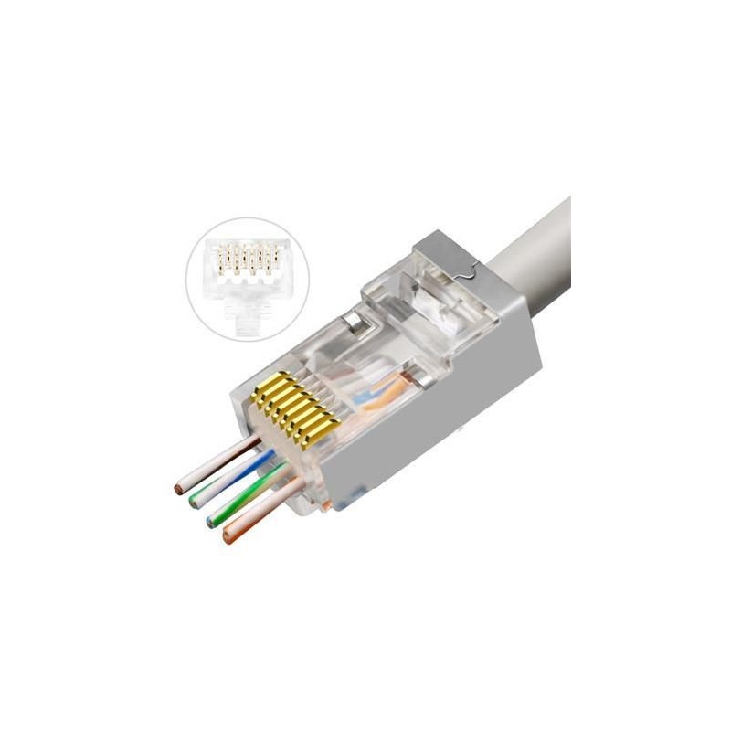 Lanview AWG23-24 stranded/solid cavo di collegamento RJ45 Trasparente