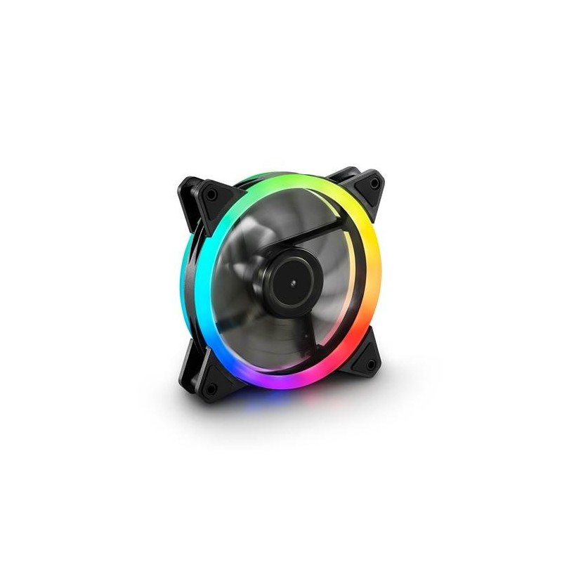 SHARKOON VENTOLA CASE SHARK BLADES PWM RGB RING FAN 120X120X25, PWM