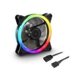 SHARKOON VENTOLA CASE SHARK BLADES PWM RGB RING FAN 120X120X25, PWM