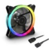 SHARKOON VENTOLA CASE SHARK BLADES PWM RGB RING FAN 120X120X25, PWM