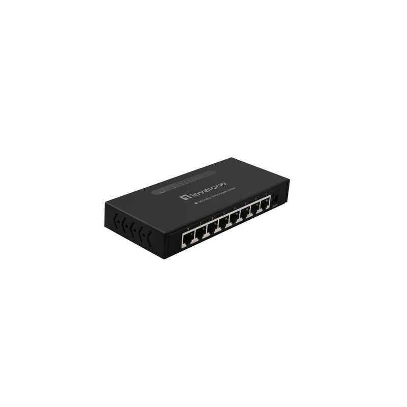 LevelOne GEU-0822 Non gestito Gigabit Ethernet [10/100/1000] Nero (Le