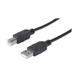 Manhattan 337779 cavo USB 5 m USB 2.0 USB A USB B Nero (USB-A TO USB-