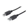 Manhattan 337779 cavo USB 5 m USB 2.0 USB A USB B Nero (USB-A TO USB-