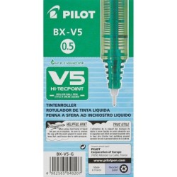 Pilot V5 Hi-Tecpoint Liquid Ink Rollerball Pen 0.5mm Tip 0.3mm Line G