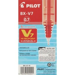 Pilot V7 Hi-Tecpoint Liquid Ink Rollerball Pen 0.7mm Tip 0.5mm Line R