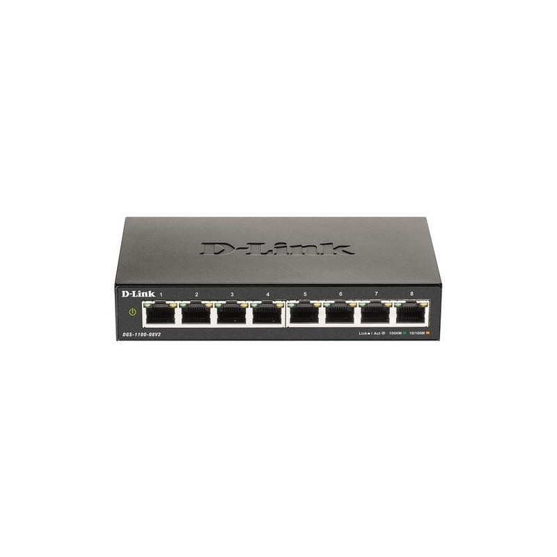 D-Link DGS-1100-08V2 switch di rete Gestito L2 Gigabit Ethernet (10/1