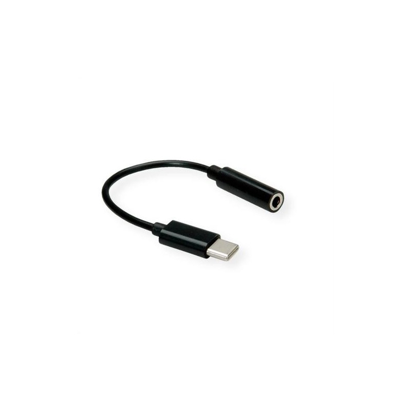 Value 12.99.3214 cavo audio 0,13 m 3.5mm USB Nero (Audio Cable 0.13 M