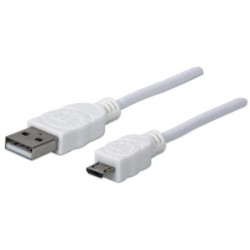 Manhattan 324069 cavo USB 1,8 m USB 2.0 USB A Micro-USB B Bianco (USB