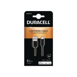 Duracell USB5012A cavo Lightning 1 m Nero (Duracell USB-A to Lightnin