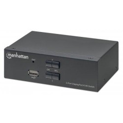 Manhattan 153546 switch per tastiera-video-mouse (kvm) Nero