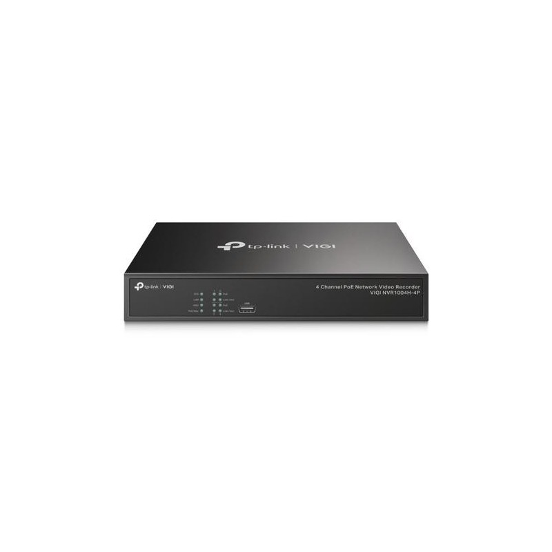 TP-Link VIGI NVR1004H-4P Videoregistratore di rete (NVR) Nero