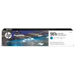 HP Cartuccia ciano originale ad alta capacit&agrave; 981X PageWide