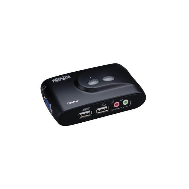 Tripp Lite B004-VUA2-K-R switch per tastiera-video-mouse (kvm) Nero