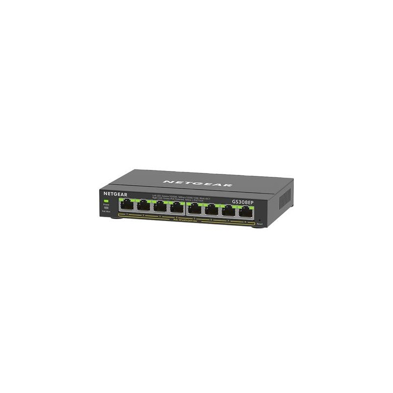 NETGEAR GS308EP Gestito L2/L3 Gigabit Ethernet (10/100/1000) Supporto