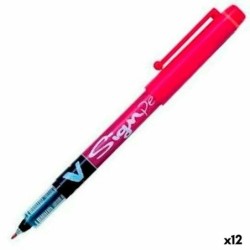 Pilot V Sign Liquid Ink Pen 2mm Tip 0.6mm Line Red [Pack 12]