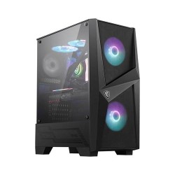 Custodia per computer MSI MAG FORGE 100R Midi Tower Nero, Trasparente