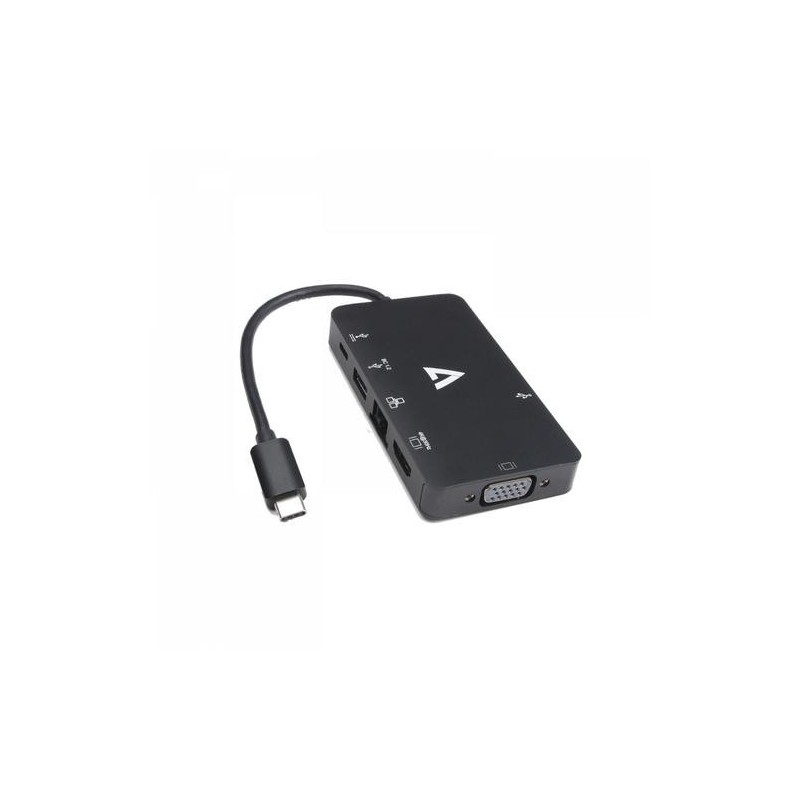 V7 CA06363 adattatore grafico USB 3840 x 2160 Pixel Nero