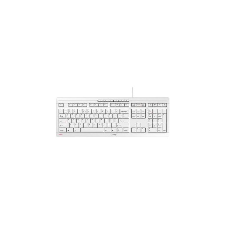 CHERRY STREAM tastiera USB QWERTY Inglese Bianco