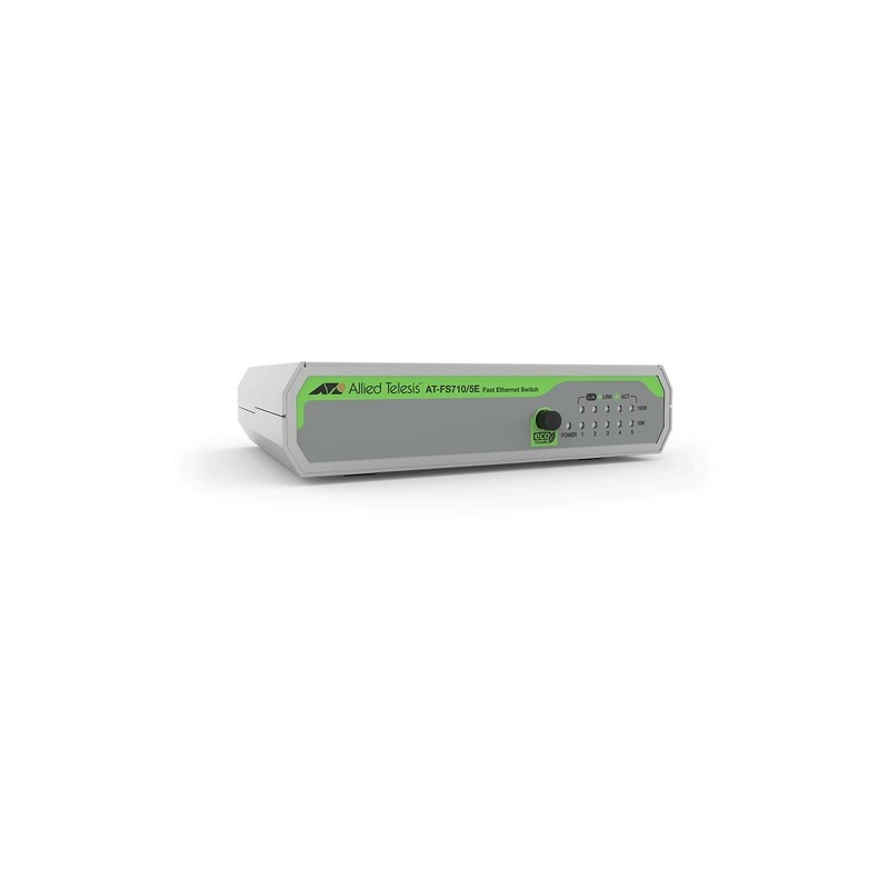 Allied Telesis FS710/5E Non gestito Fast Ethernet 10/100 Verde Gri