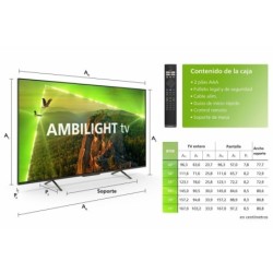 TV PHILIPS LED 55'' SMART TV 55PUS8118/12 UHD 4K AMBILIGHT 4HDMI 2USB