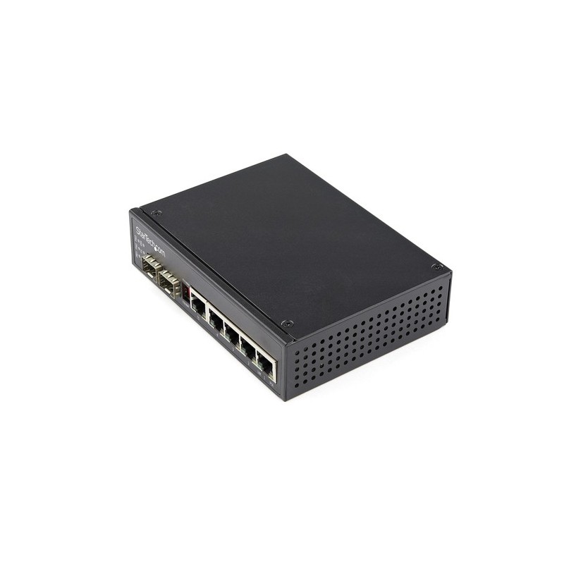 StarTechcom Switch rete LAN industriale a 6 porte - 4 porte PoE RJ45