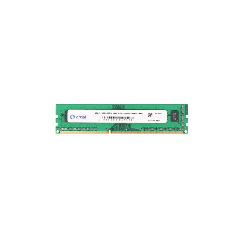 Ortial OTC133L08G1 memoria 8 GB 1 x 8 GB DDR3L 1333 MHz