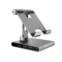 j5create JTS224-N Supporto multiangolare con docking station per iPad