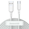 Baseus TZCATZJ-02 cavo USB 15 m USB A USB C Bianco Baseus Simple Wi