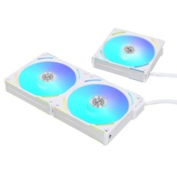 Lian-Li UNI AL120 V2 Addressable RGB White 120mm Fan Triple Pack with